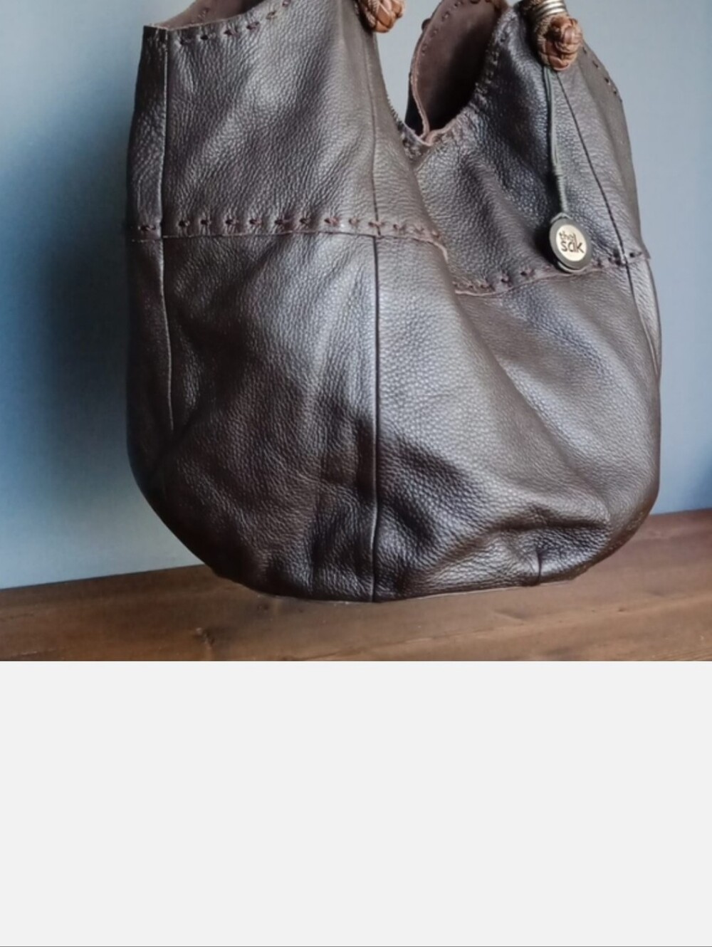 The Sak Dark Brown Pebbled Leather Hobo Bag